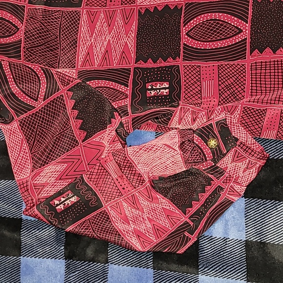 Vintage. Made in USA. Silver Threads. 💯 Polyester. Button- down. Women's XL - Picture 5 of 16